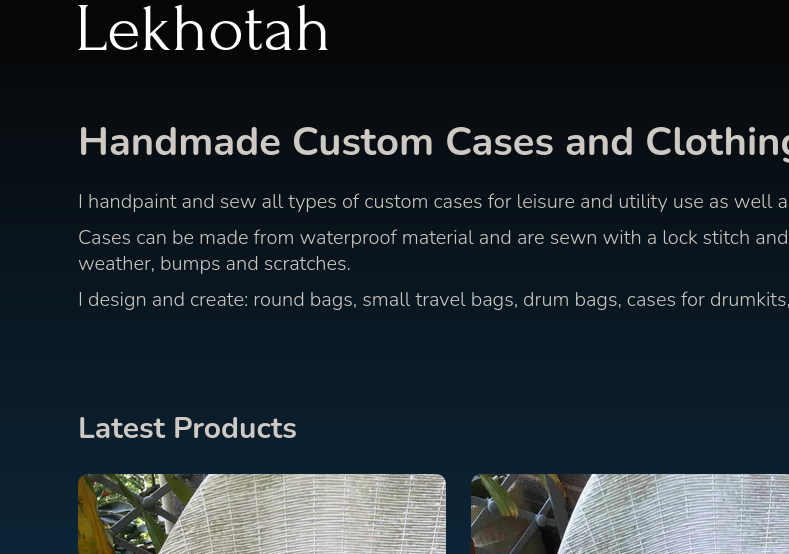 Lekhotah Custom Cases and Clothing